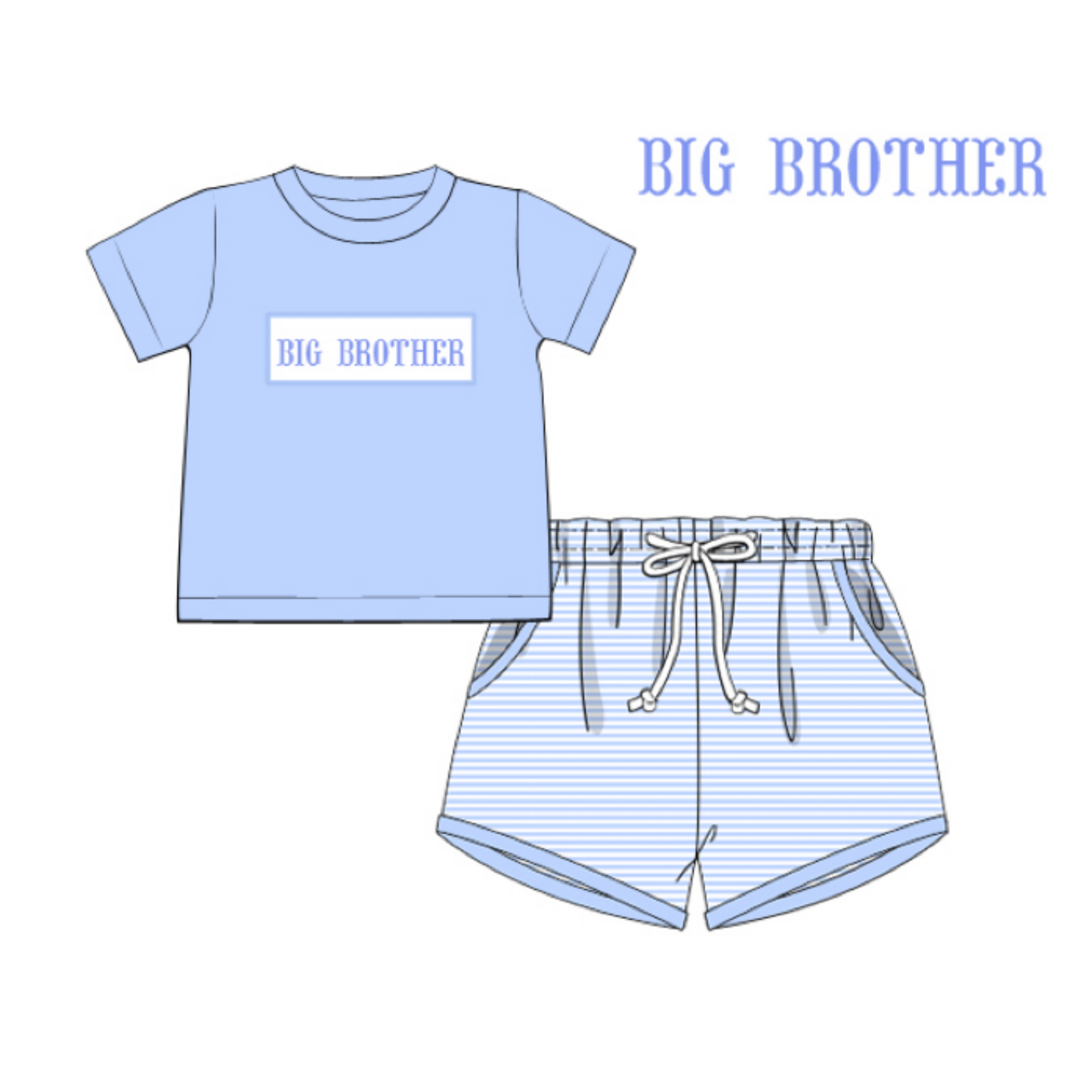 Brother Smocked Set