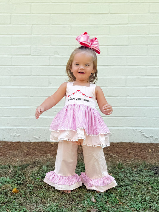 I love you most pants set